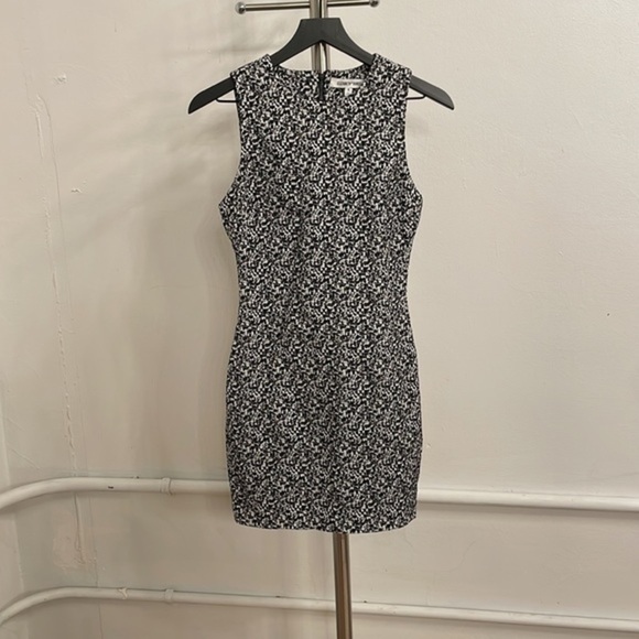 Elizabeth and James Black and White Fitted Dress - Picture 4 of 8